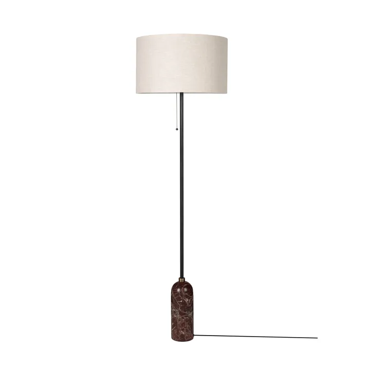 Candeeiro de pé Gravity - Maroon marble-canvas - GUBI