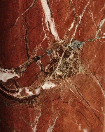 Candeeiro de pé Gravity - Maroon marble-canvas - GUBI