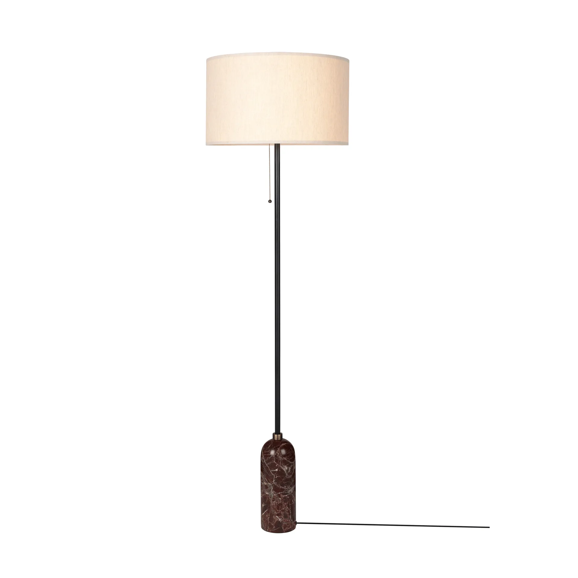 Candeeiro de pé Gravity, Maroon marble-canvas GUBI