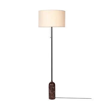 Candeeiro de pé Gravity - Maroon marble-canvas - GUBI