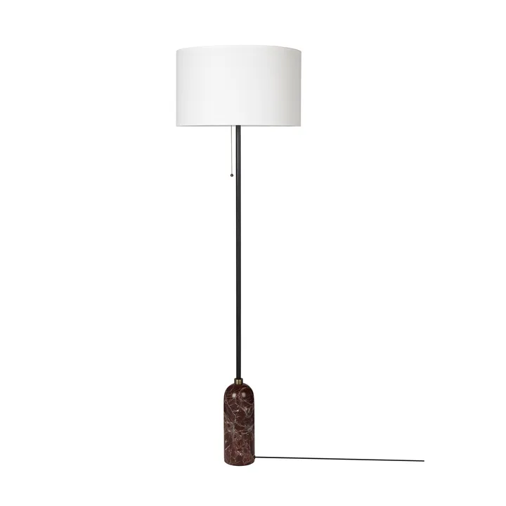 Candeeiro de pé Gravity - Maroon mármore-branco - GUBI