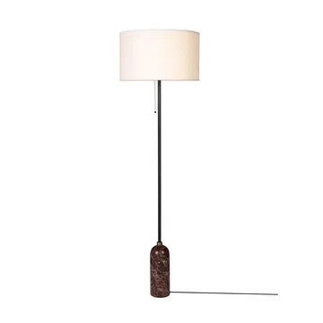Candeeiro de pé Gravity - Maroon mármore-branco - GUBI