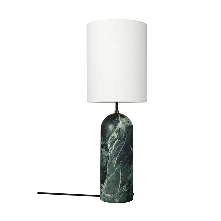 Candeeiro de pé Gravity XL - Emerald marble-white - GUBI