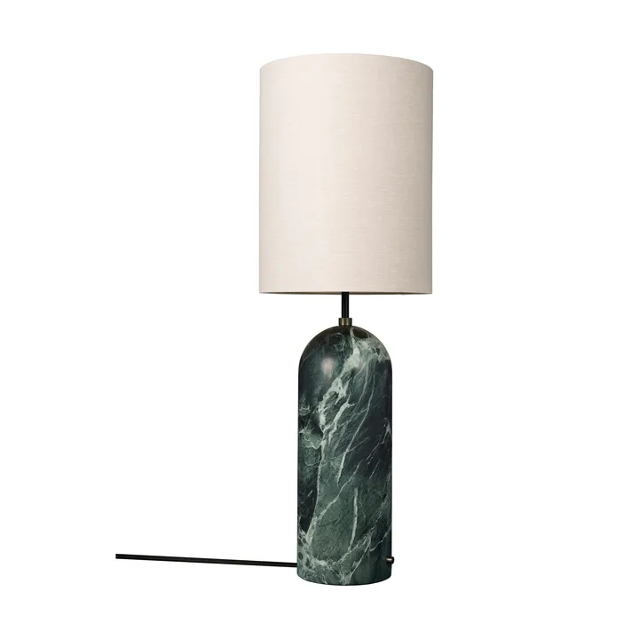 Candeeiro de pé Gravity XL - Emerald mármore-canvas - GUBI