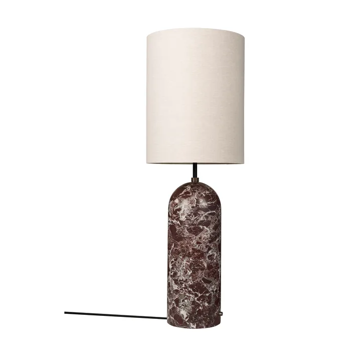Candeeiro de pé Gravity XL - Maroon marble-canvas - GUBI