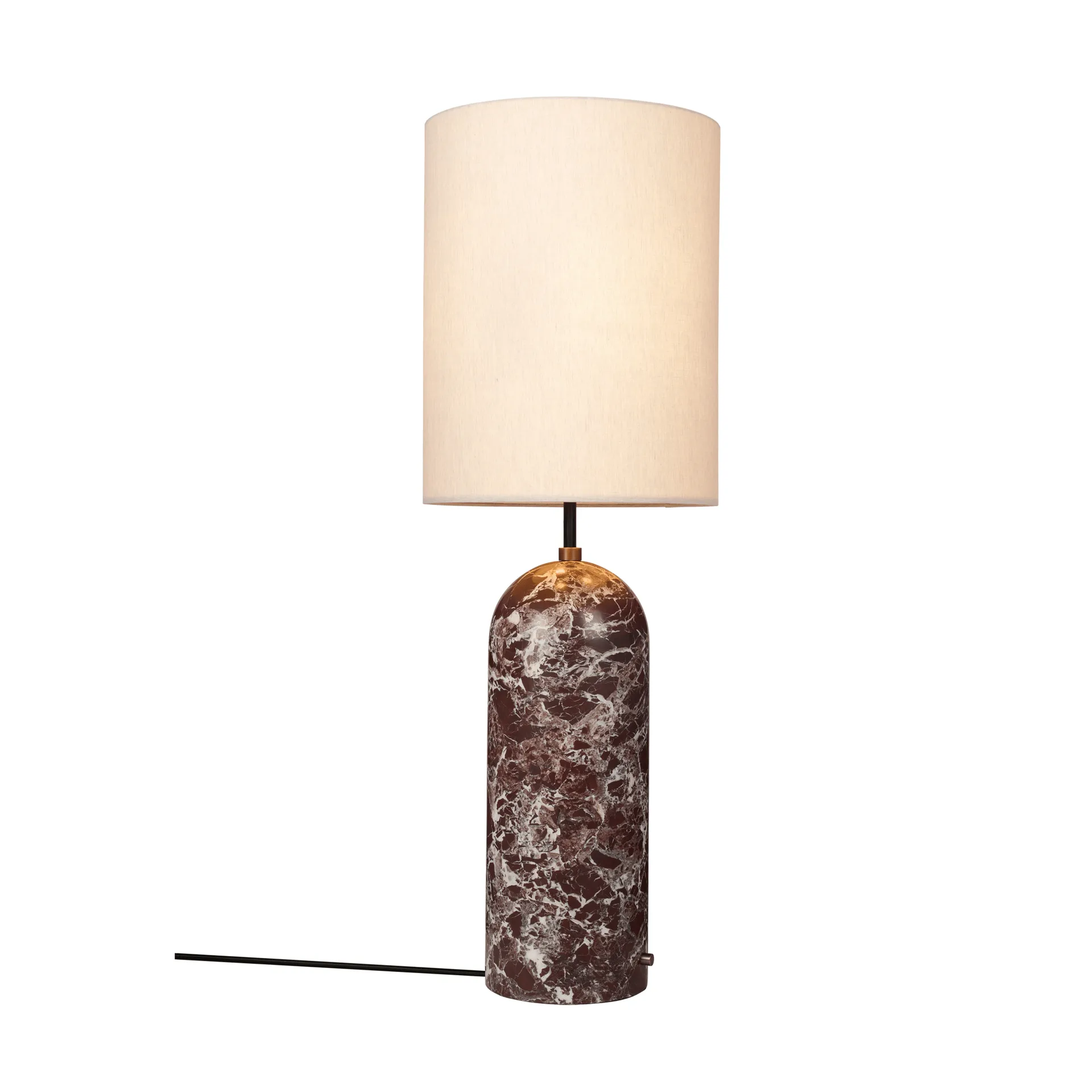 Candeeiro de pé Gravity XL, Maroon marble-canvas GUBI