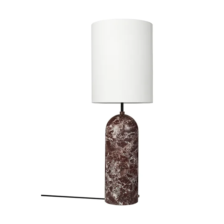 Candeeiro de pé Gravity XL - Maroon mármore-branco - GUBI