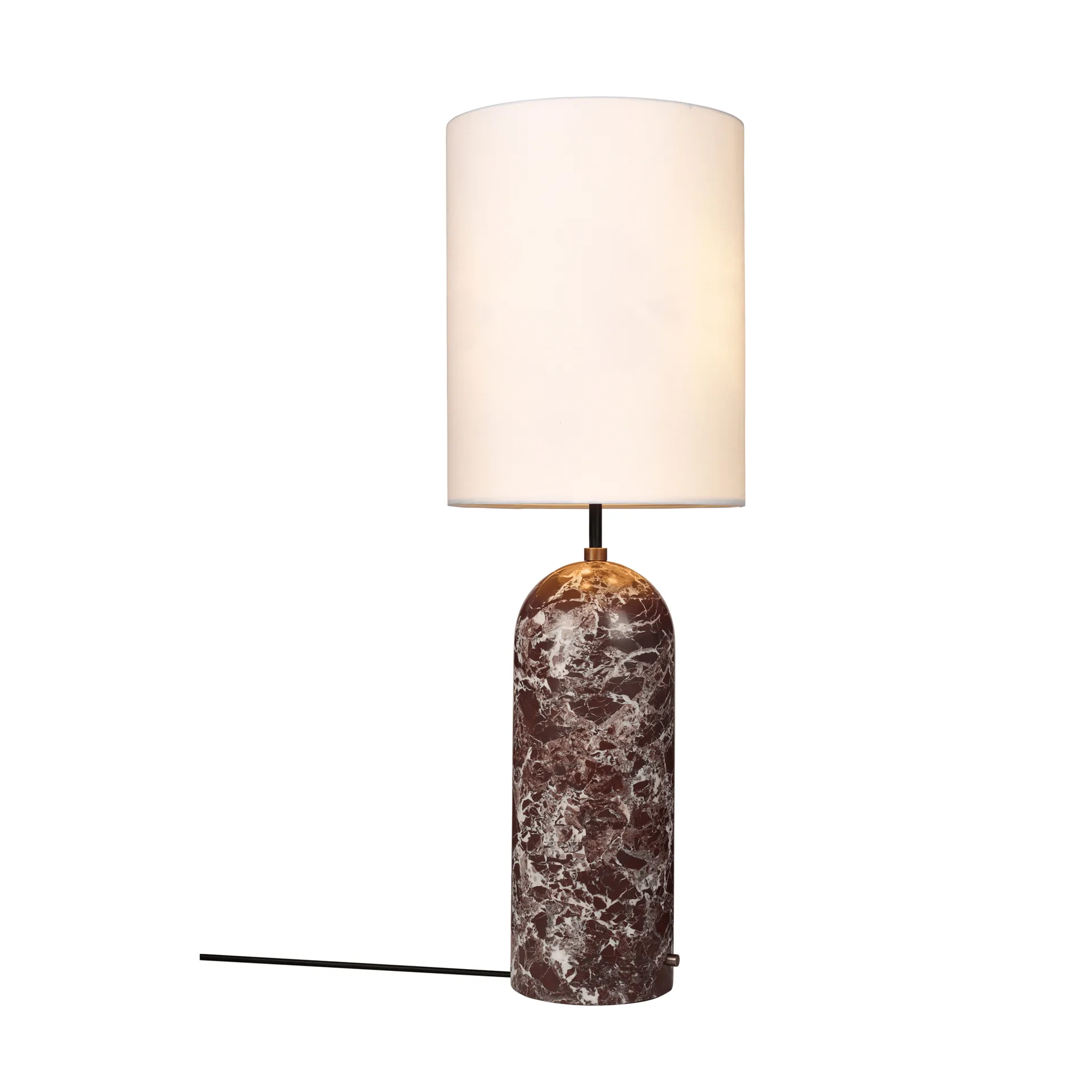 Candeeiro de pé Gravity XL, Maroon mármore-branco GUBI
