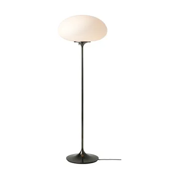Candeeiro de pé Stemlite - Cromado preto-opalglas, 110 cm - GUBI
