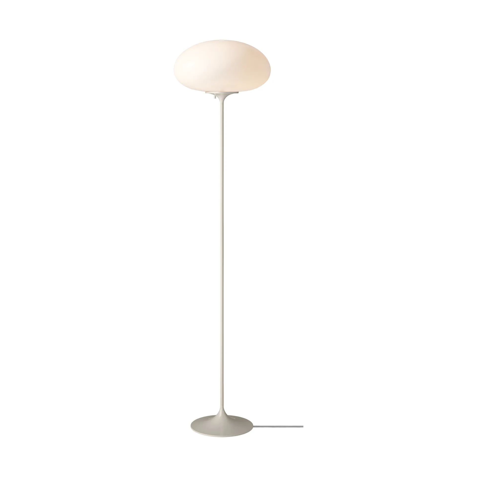 Candeeiro de pé Stemlite, Pebble grey-opalglas, 150 cm GUBI