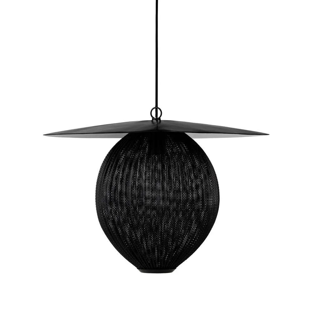 Candeeiro de teto grande Satellite, midnight black GUBI