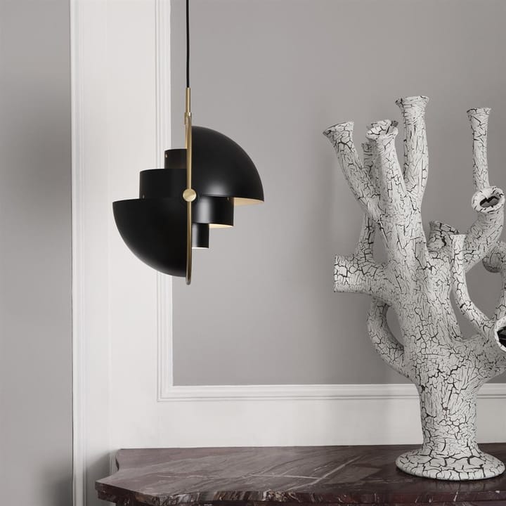 Candeeiro de teto Multi-Lite, latão-preto carvão GUBI