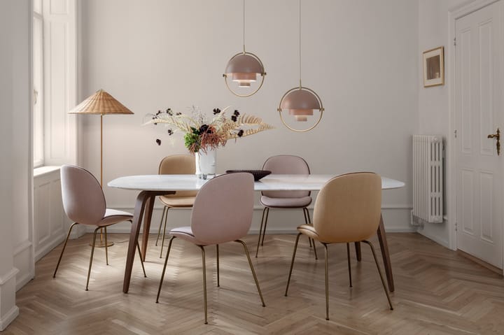Candeeiro de teto Multi-Lite, latão-rosa GUBI