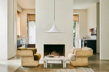 Candeeiro Semi Ø90 cm - Branco semi mate - GUBI