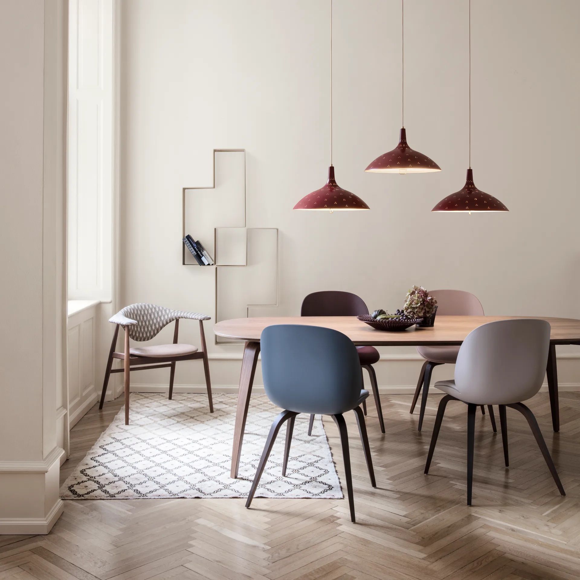 Candeeiro suspenso 1965, Chianti red GUBI