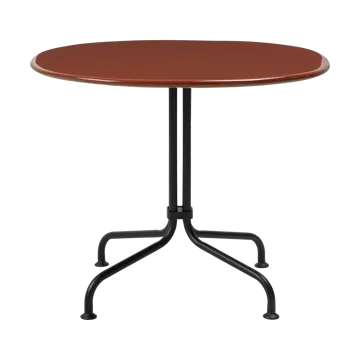 Carmel Bistro mesa de centro 75x75 cm - Vermelho rocha-preto semi fosco - GUBI