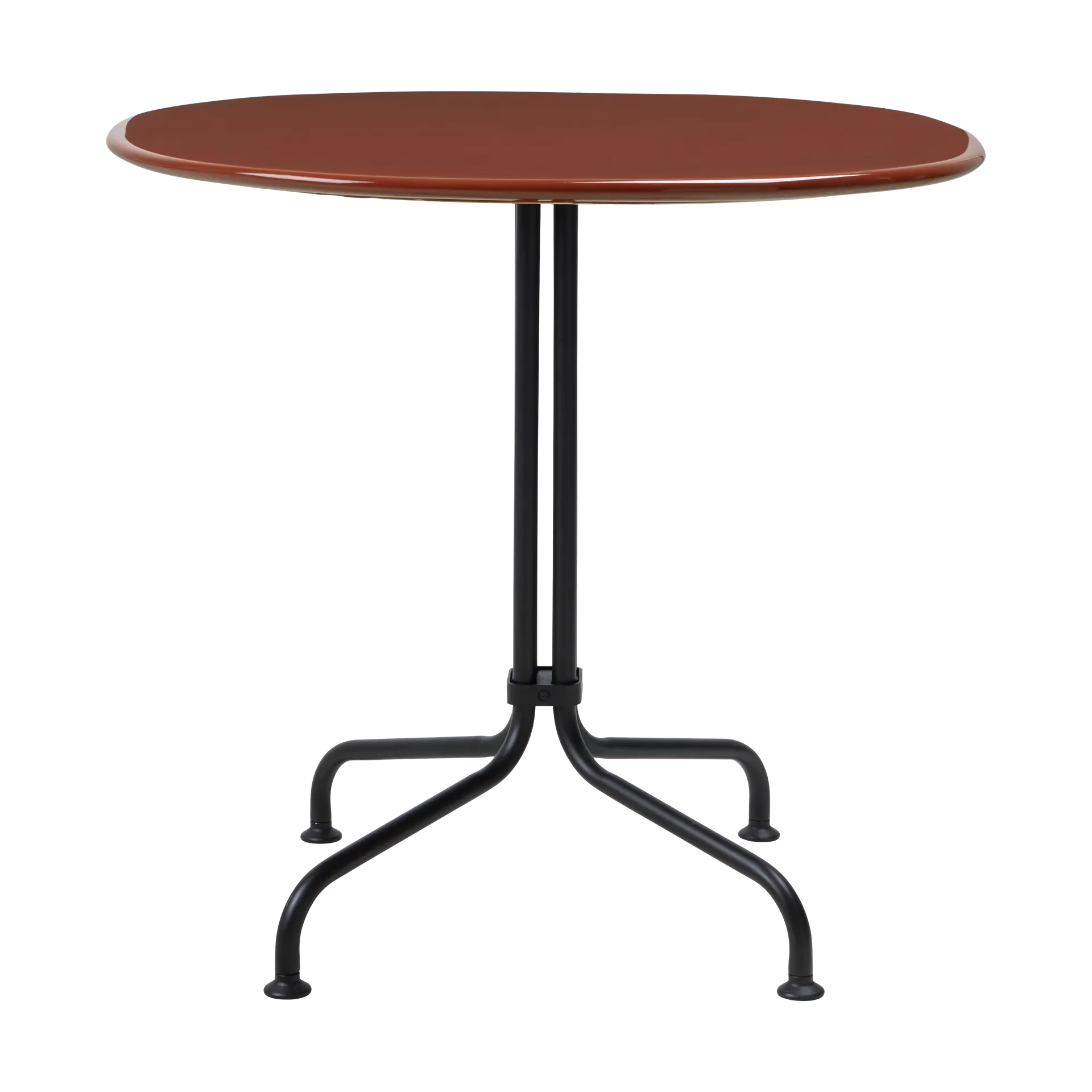 Carmel Bistro mesa de jantar 75x75 cm, Vermelho rocha-preto semi fosco GUBI