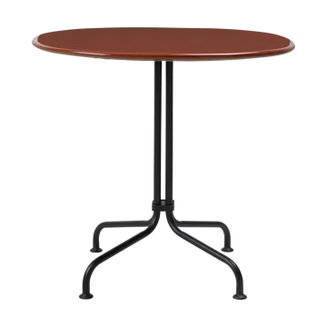 Carmel Bistro mesa de jantar 75x75 cm - Vermelho rocha-preto semi fosco - GUBI