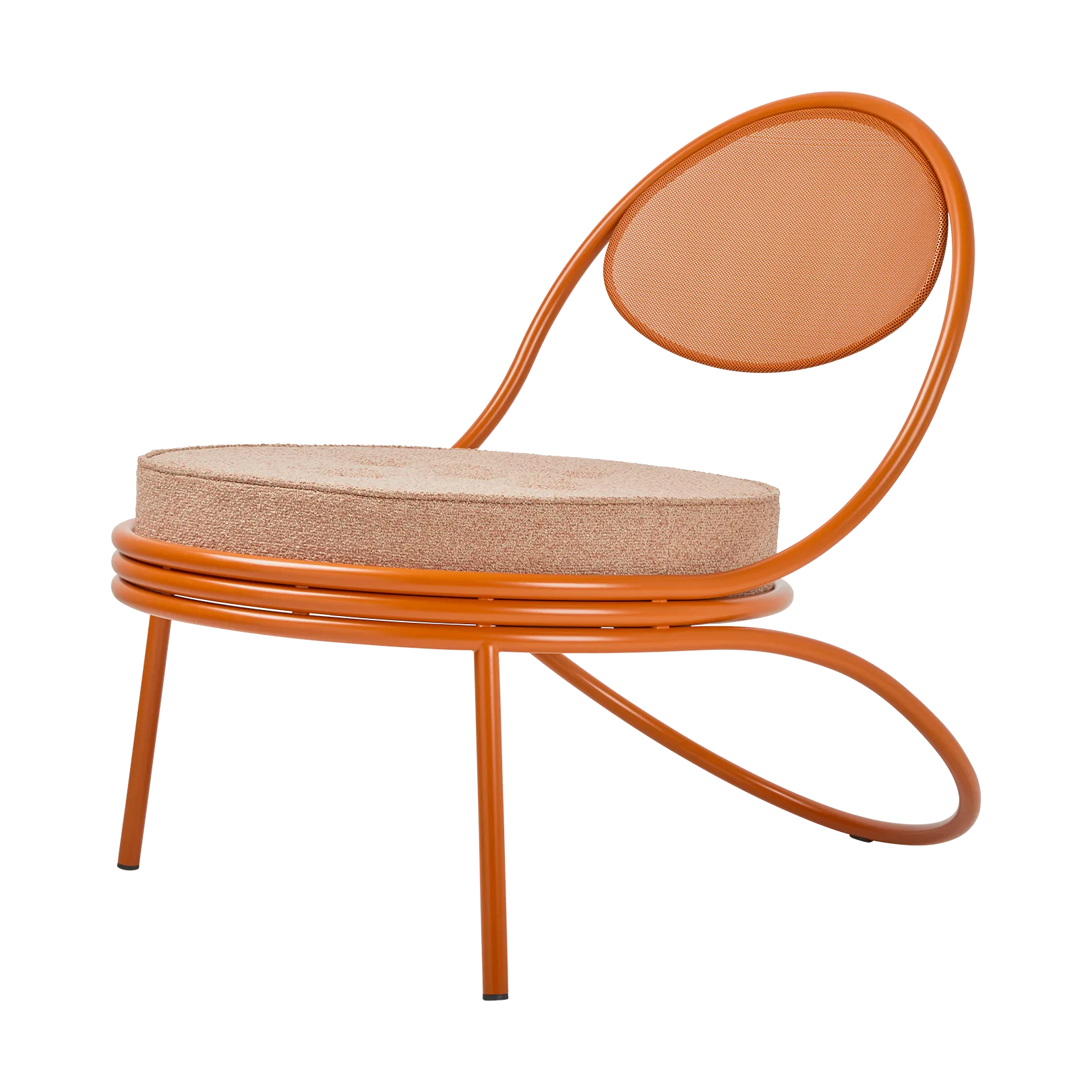 Copacabana Outdoor Lounge Chair assento estofado, Lorkey limonta 44-international orange GUBI