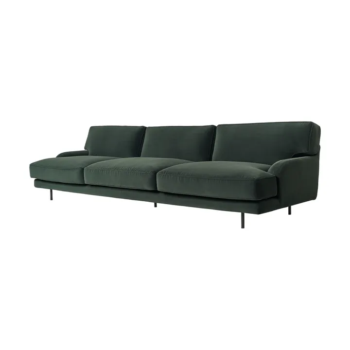 Flaneur sofá 3 assentos - Asator 0984-matte preto - GUBI