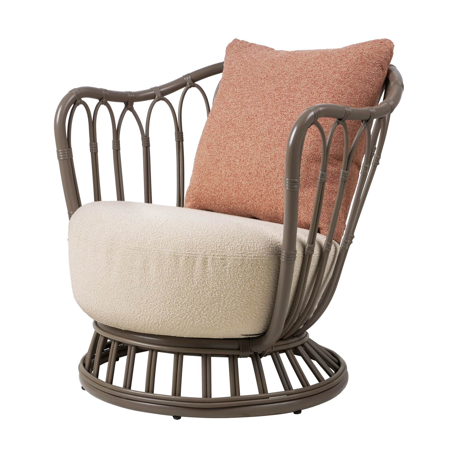 Grace Outdoor poltrona, Lorkey Limonta 41-44-cinza cogumelo GUBI