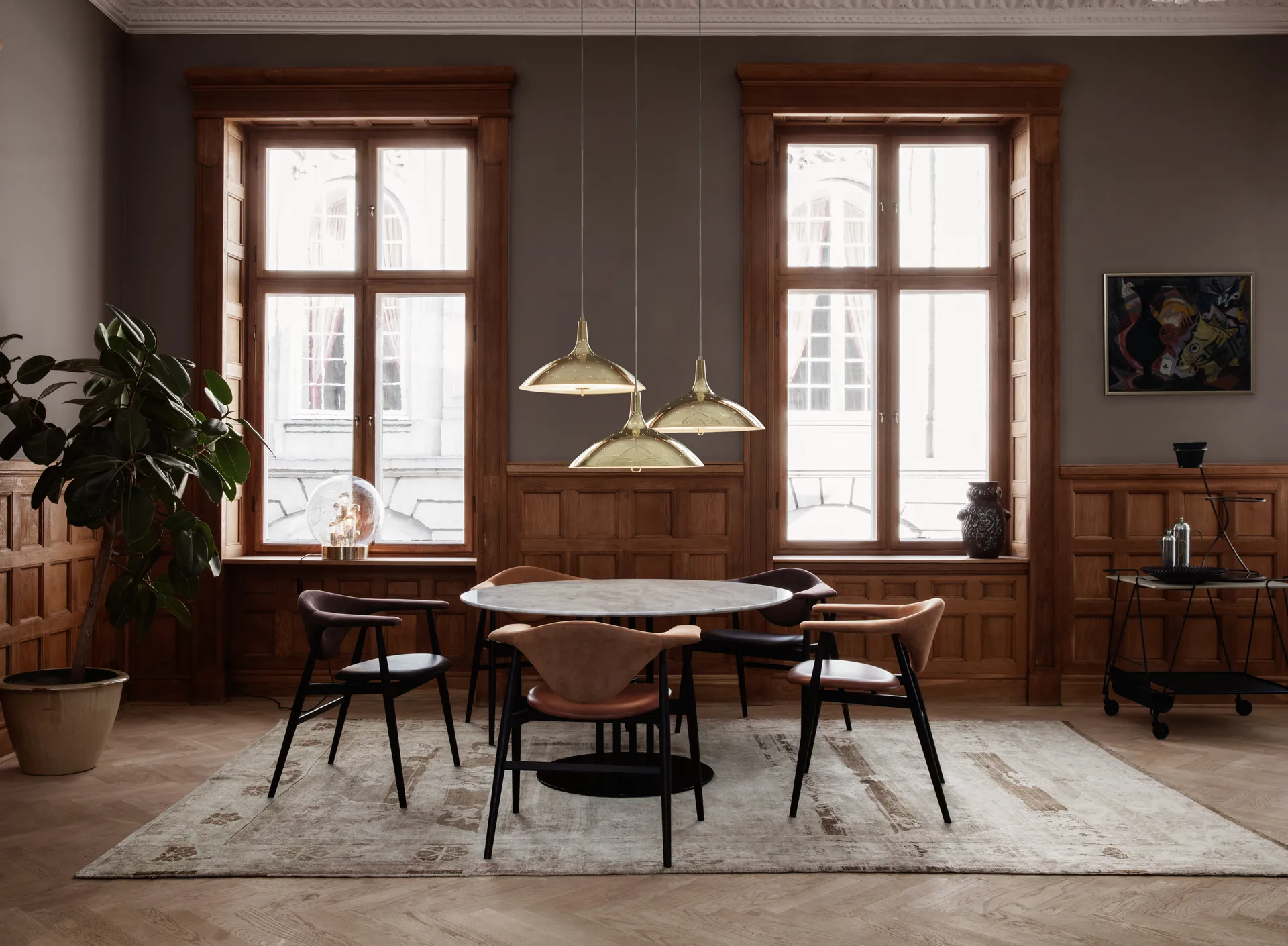 Masculo cadeira de jantar, Eero special FR 106-noz GUBI