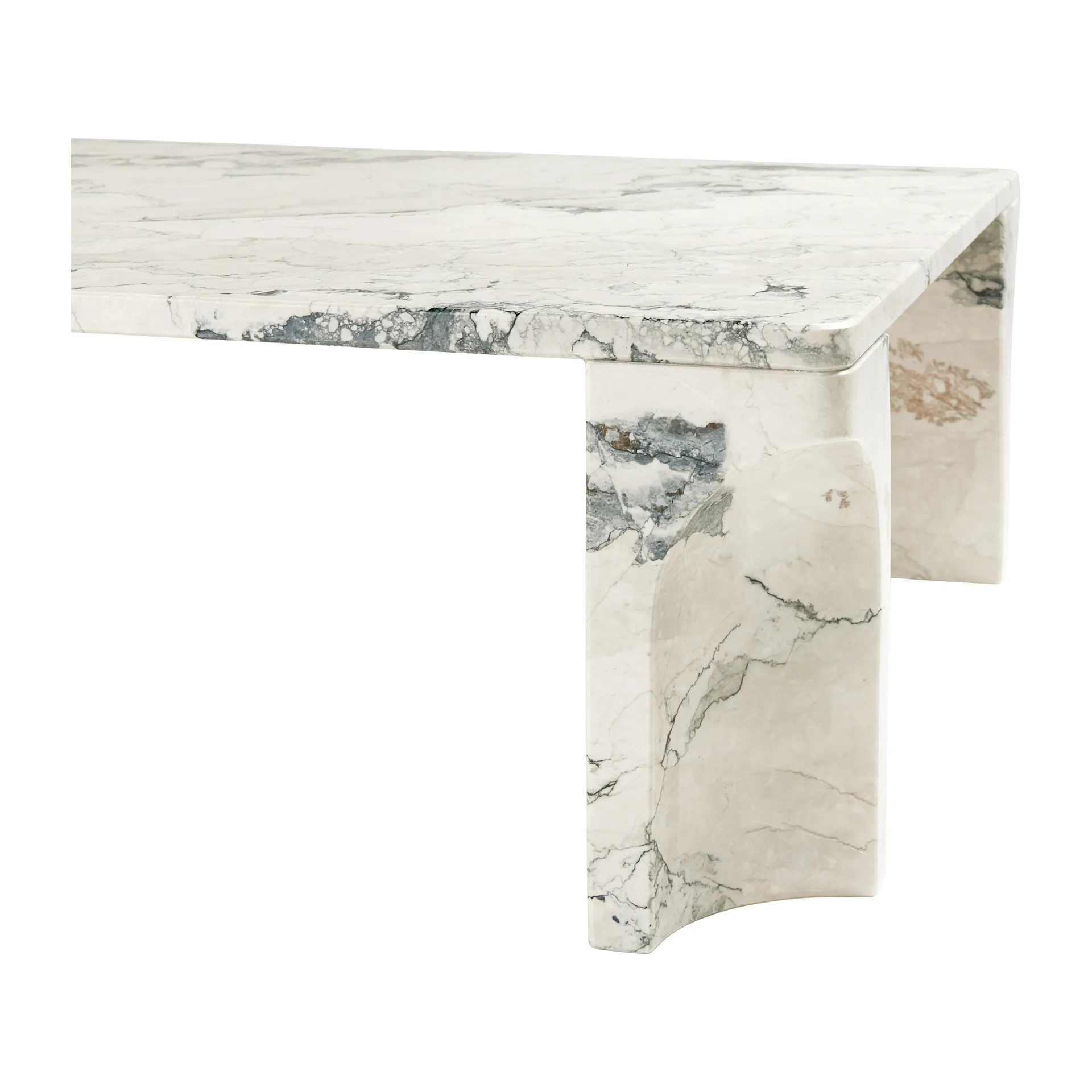 Mesa de centro Doric 80x140 cm, Cinzento elétrico GUBI