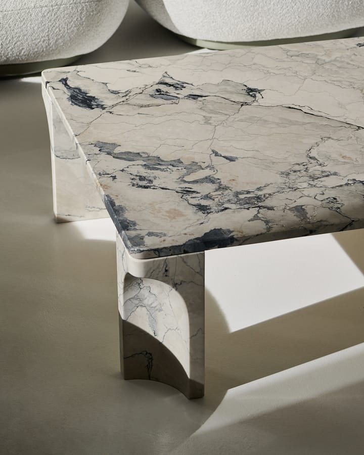 Mesa de centro Doric 80x140 cm, Cinzento elétrico GUBI