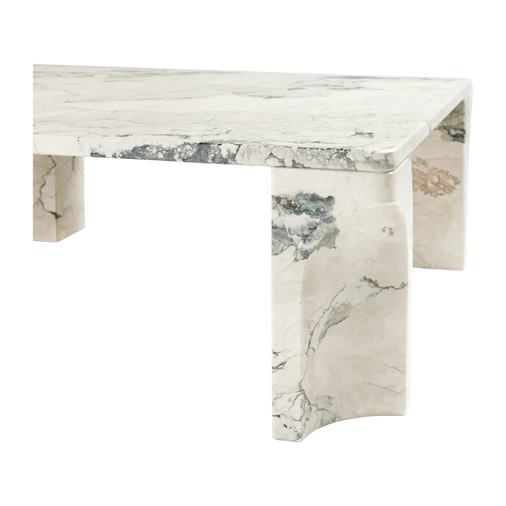 Mesa de centro Doric 80x80 cm, Cinzento elétrico GUBI