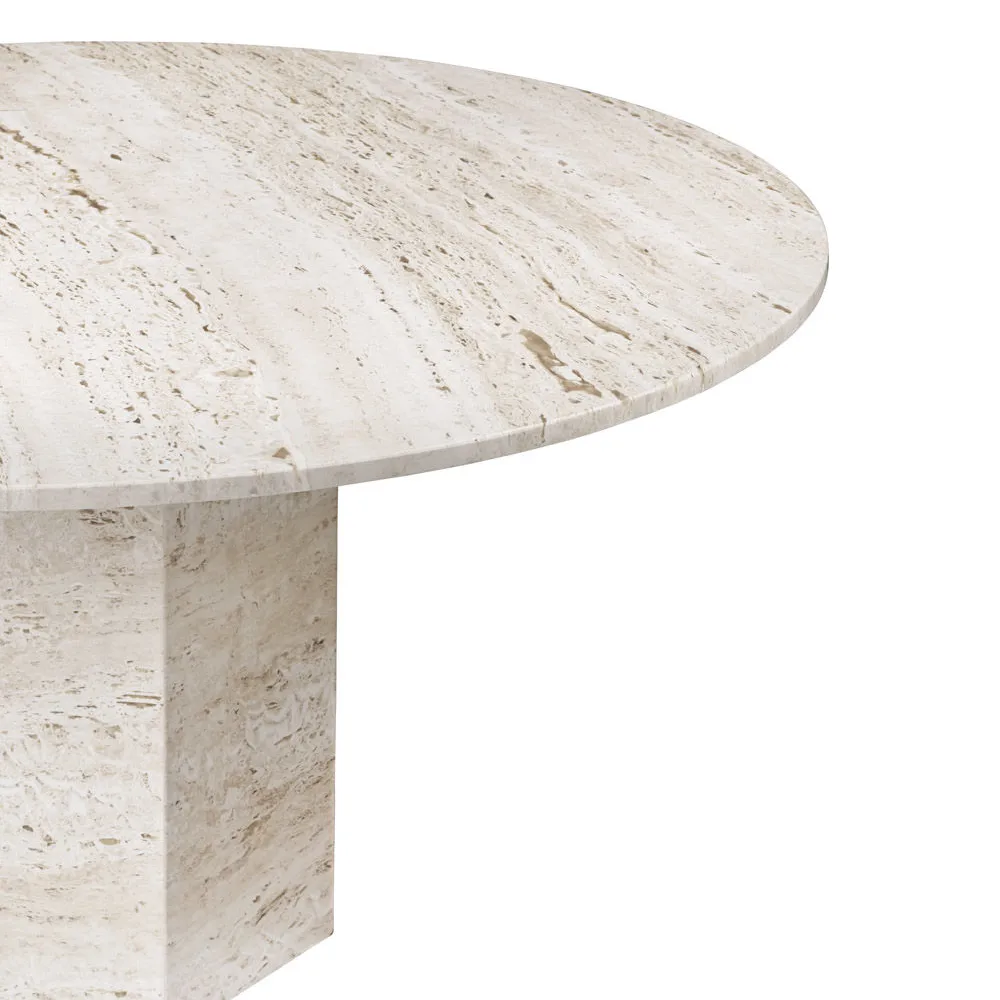 Mesa de centro Epic , Branco, Ø80 GUBI