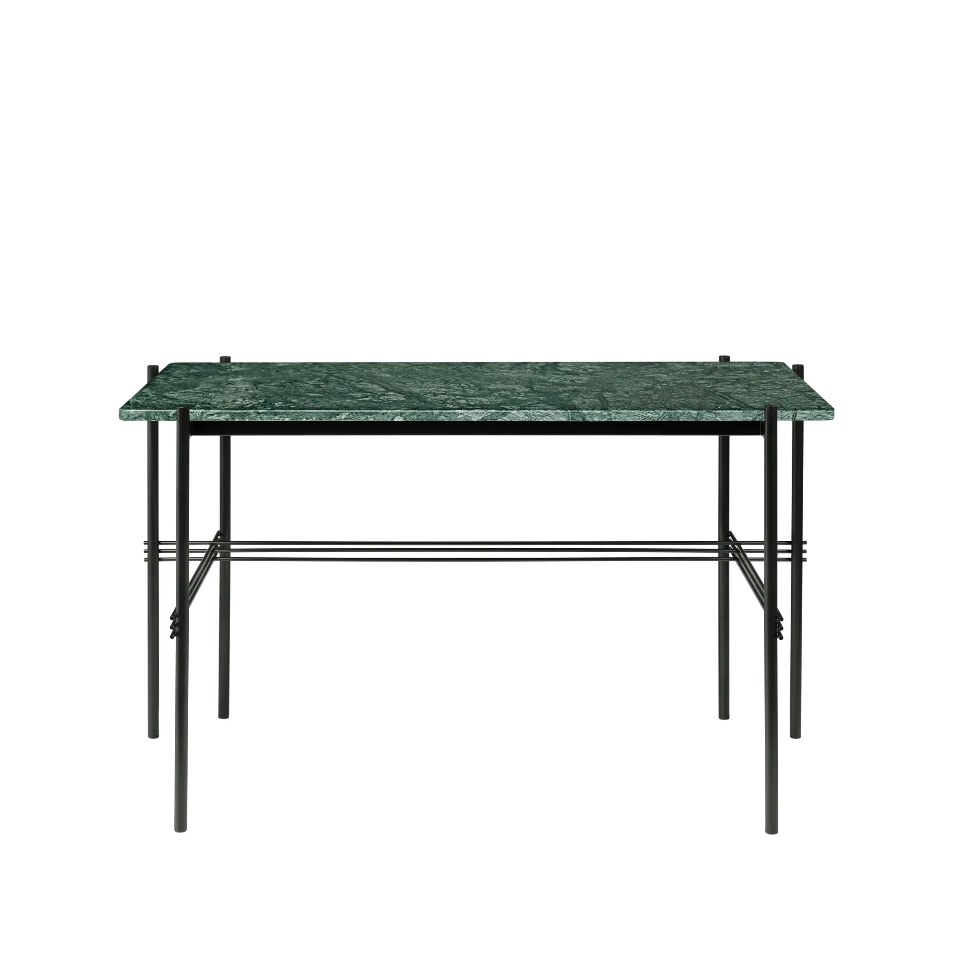 Mesa de escritório Ts Desk, mármore verde-preto lacado aço  GUBI