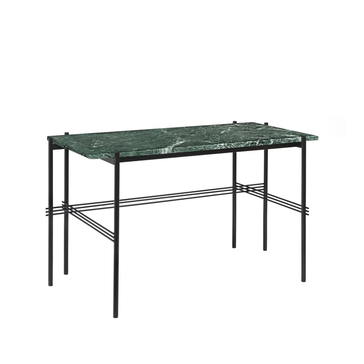 Mesa de escritório Ts Desk - mármore verde-preto lacado aço  - GUBI