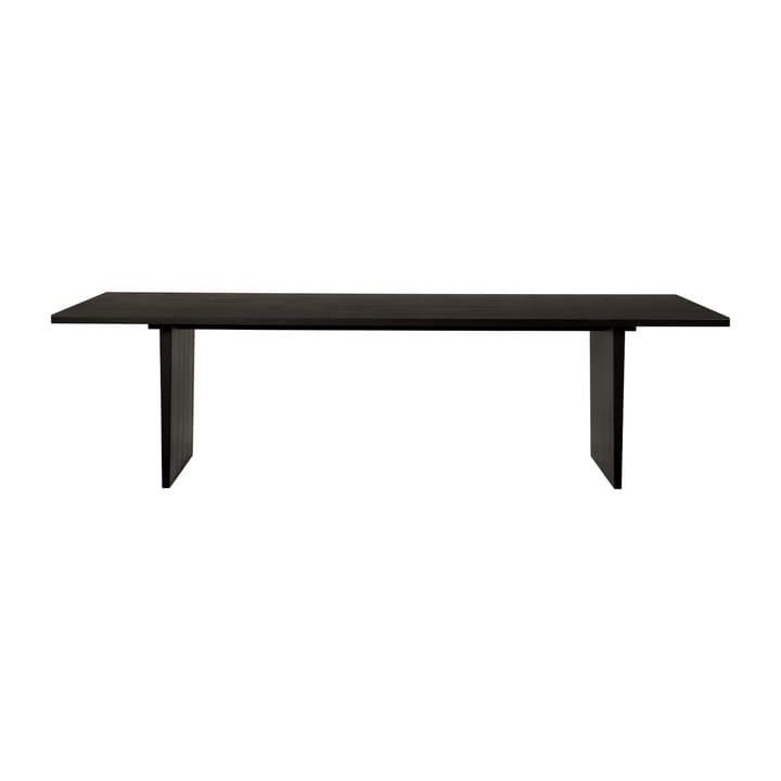 Mesa de jantar Private 100x260 cm - Carvalho-castanho-preto manchado - GUBI