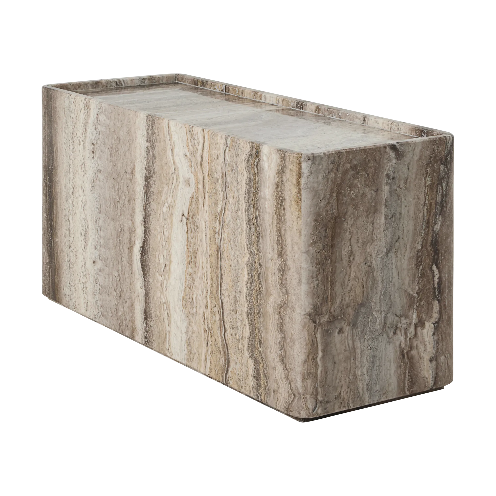 Mesa lateral Pietra 30x80x40 cm, Sépia animada GUBI