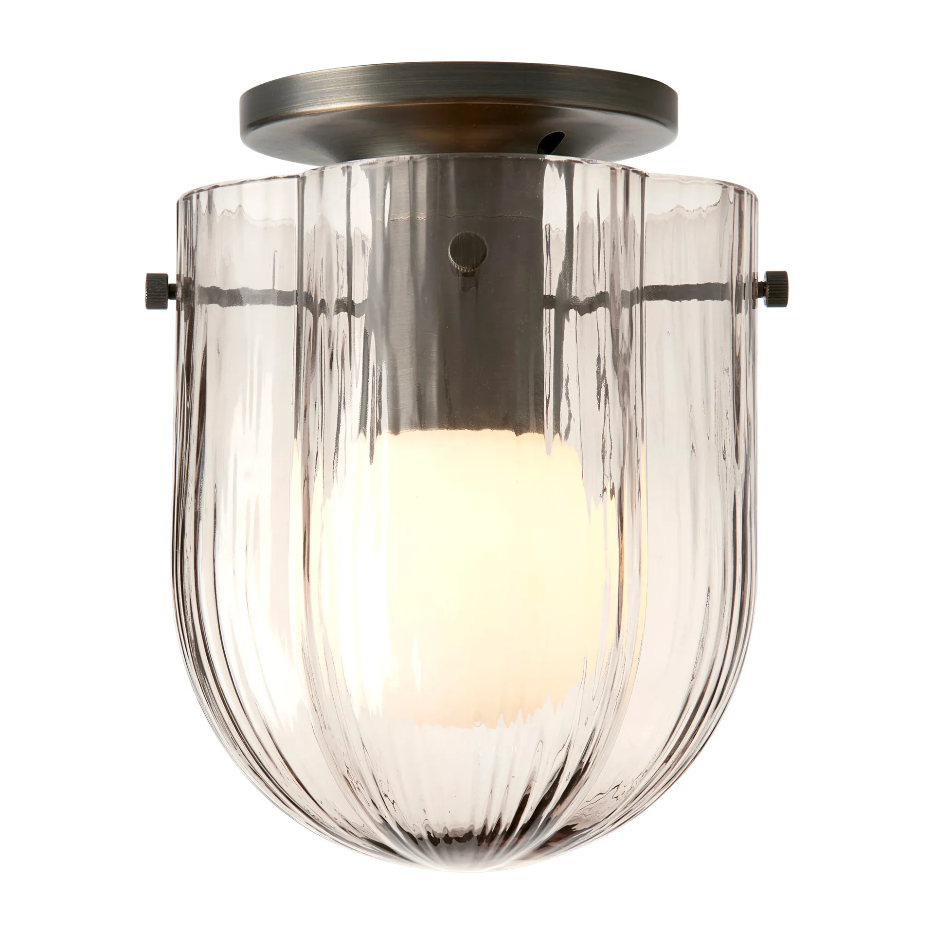 Seine candeeiro de teto Ø17.2 cm, Latão-fumaça GUBI