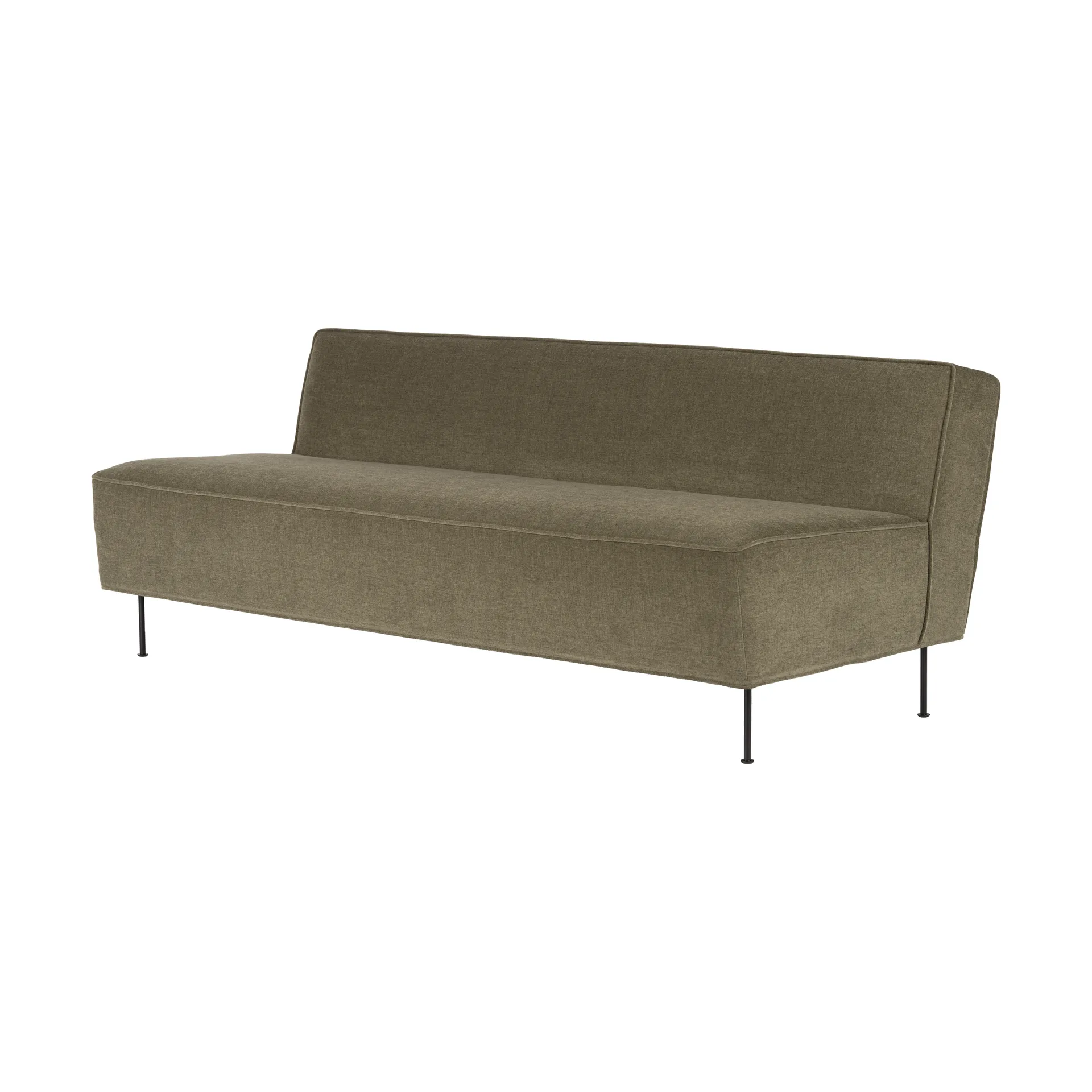 Sofá Modern Line 180x83x70 cm, Belsuede special FR 002-preto GUBI