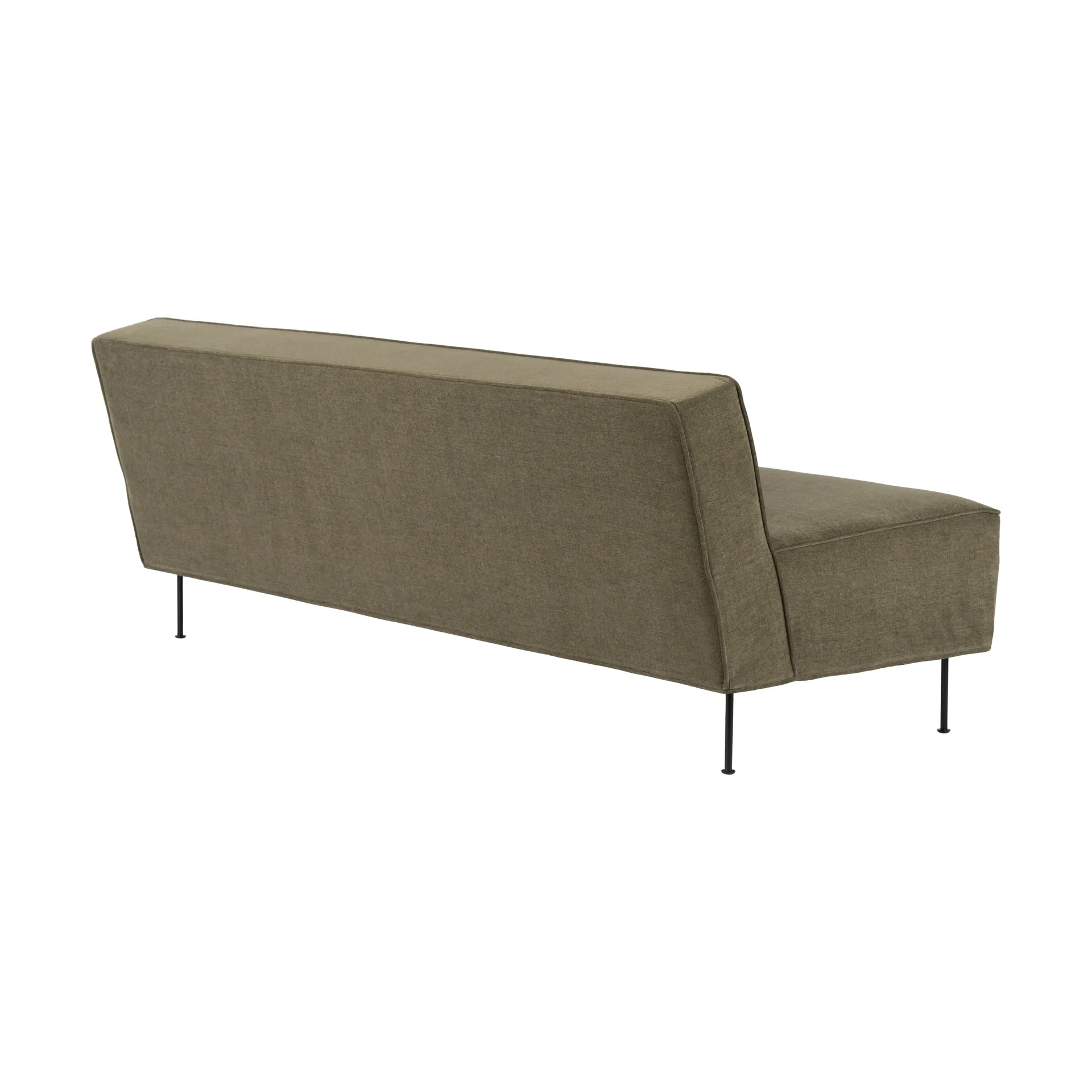 Sofá Modern Line 180x83x70 cm, Belsuede special FR 002-preto GUBI