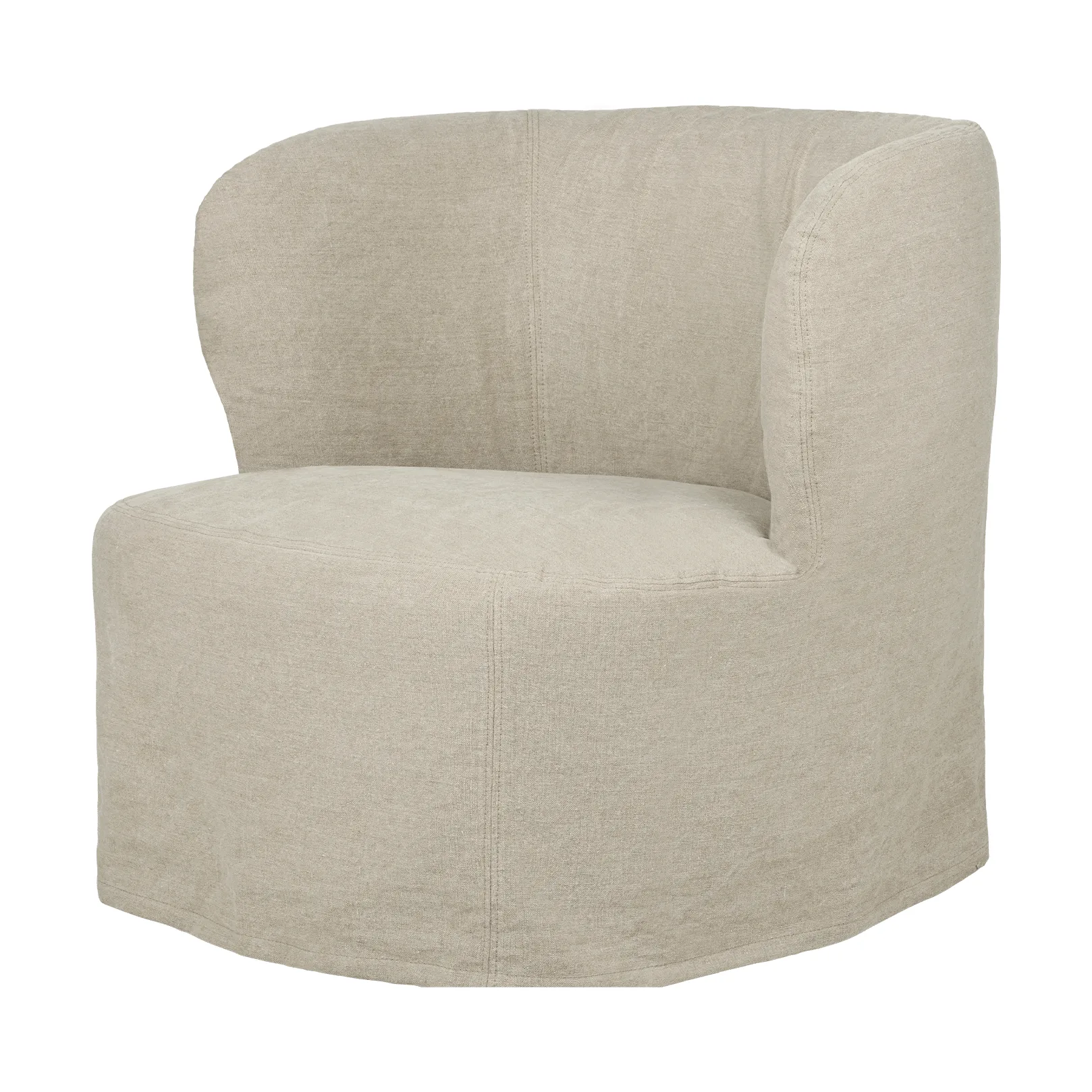 Stay Slipcover poltrona lounge, Linen 0023, grande GUBI