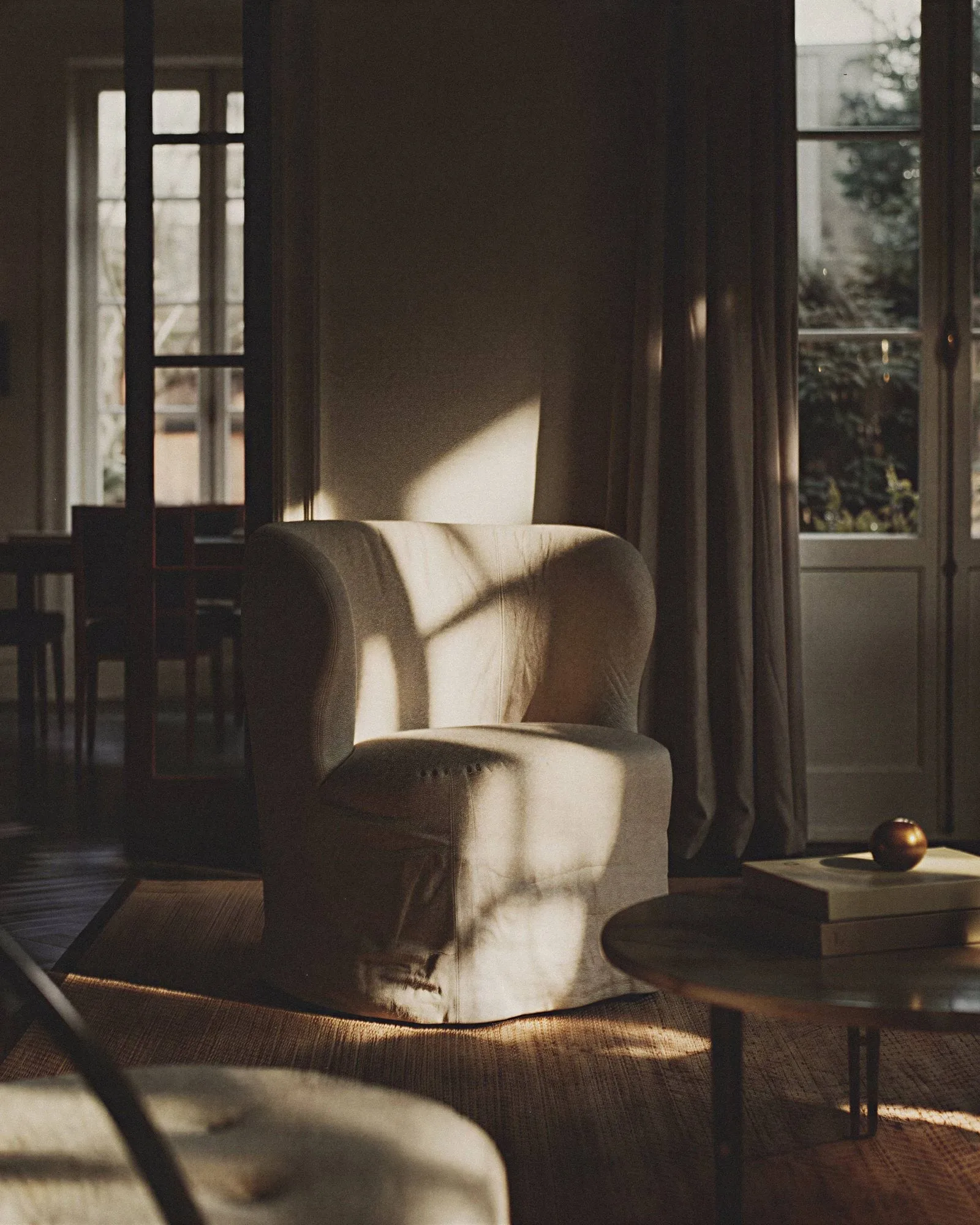Stay Slipcover poltrona lounge, Linen 0023, pequeno GUBI