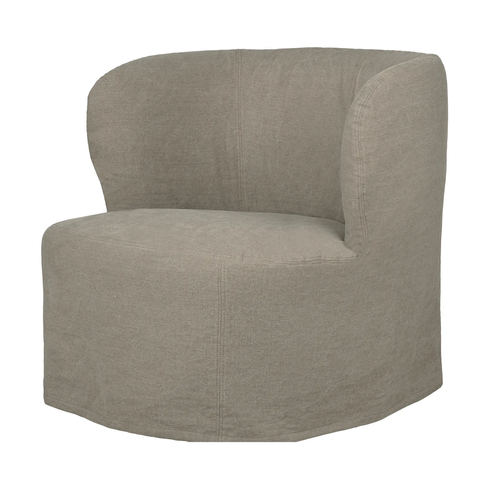 Stay Slipcover poltrona lounge, Linen 0024, grande GUBI