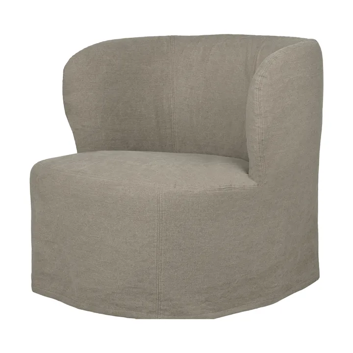 Stay Slipcover poltrona lounge - Linen 0024, grande - GUBI