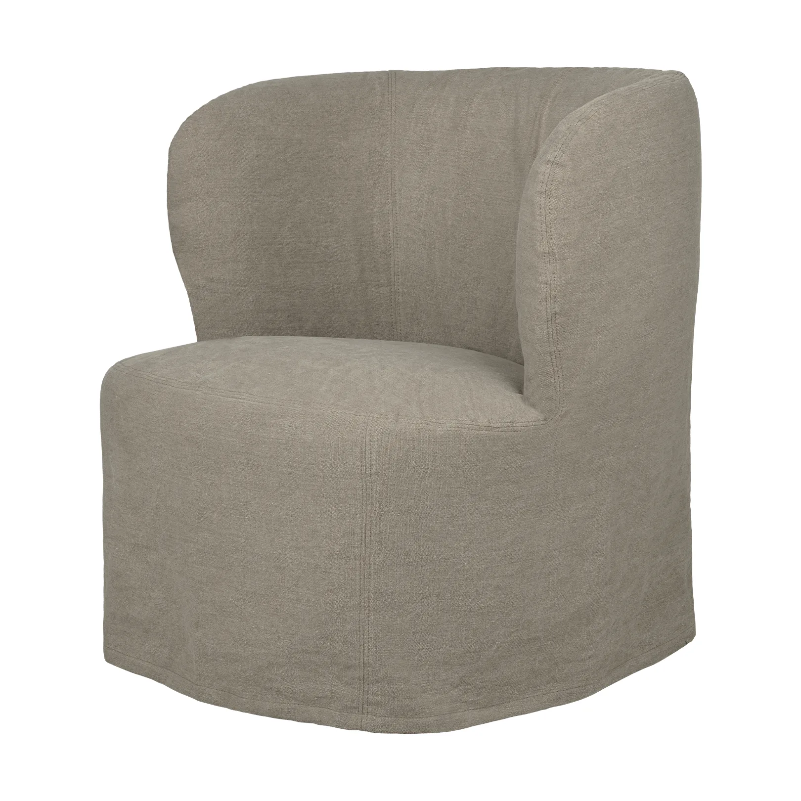 Stay Slipcover poltrona lounge, Linen 0024, pequeno GUBI