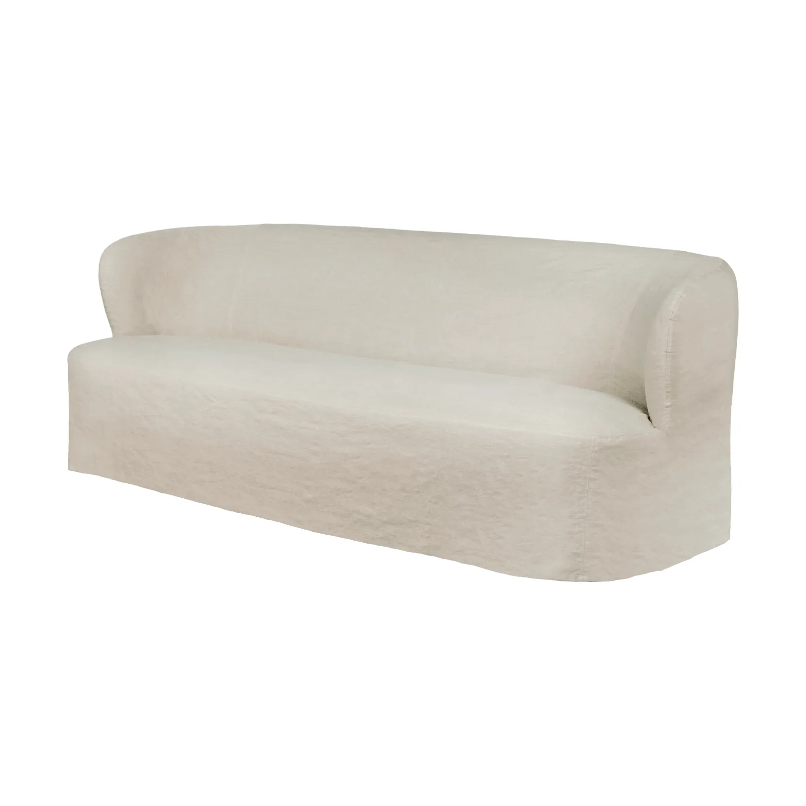 Stay Slipcover sofá, Linen 0023, 220x95 cm, 3 lugares GUBI