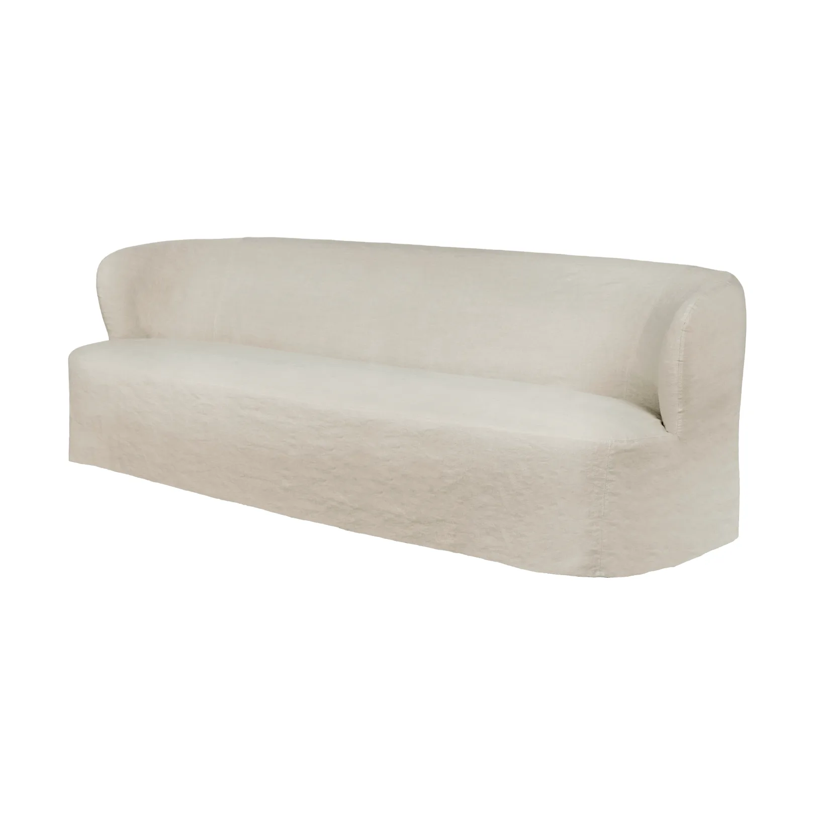 Stay Slipcover sofá, Linen 0023, 260x95 cm, 4 lugares GUBI