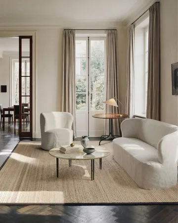 Stay Slipcover sofá - Linen 0024, 150x70 cm, 2 lugares - GUBI