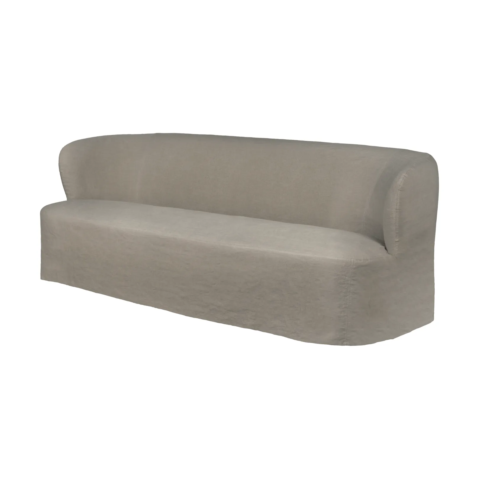Stay Slipcover sofá, Linen 0024, 220x95 cm, 3 lugares GUBI