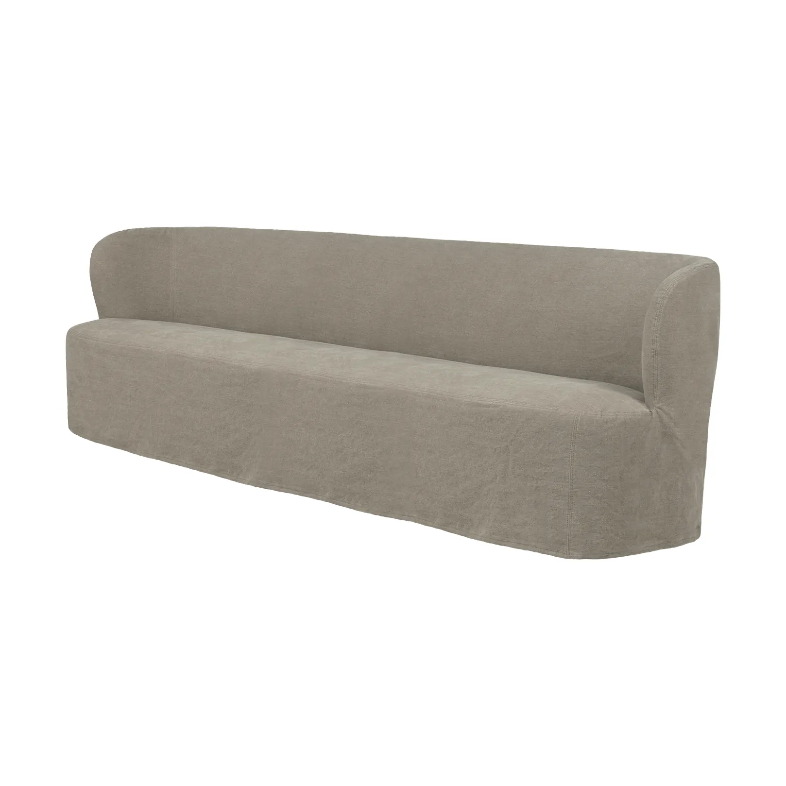 Stay Slipcover sofá, Linen 0024, 260x70 cm, 4 lugares GUBI