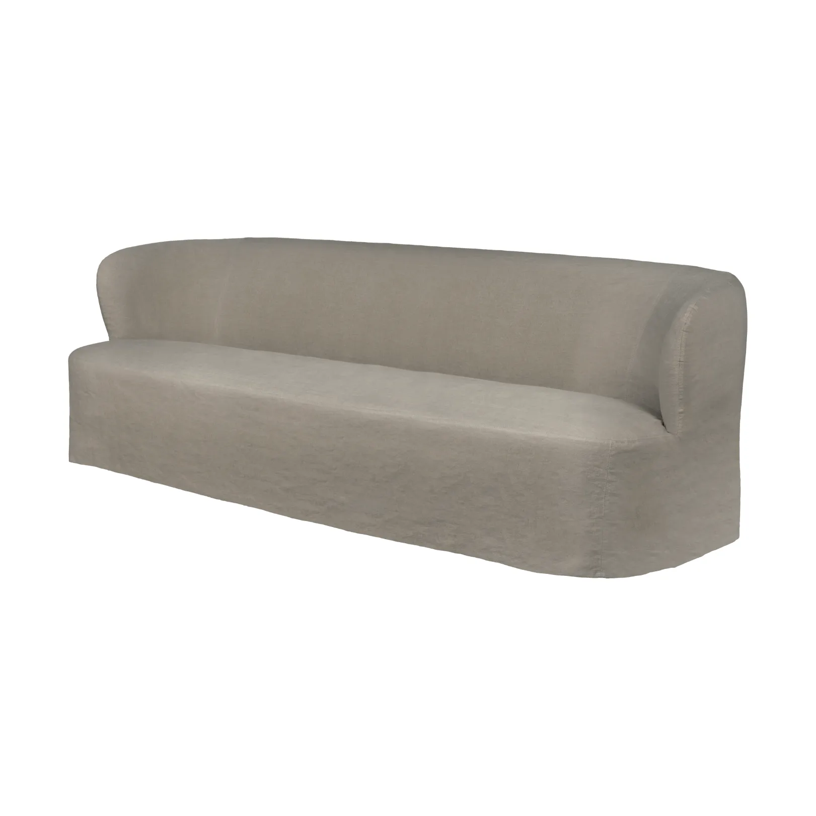 Stay Slipcover sofá, Linen 0024, 260x95 cm, 4 lugares GUBI