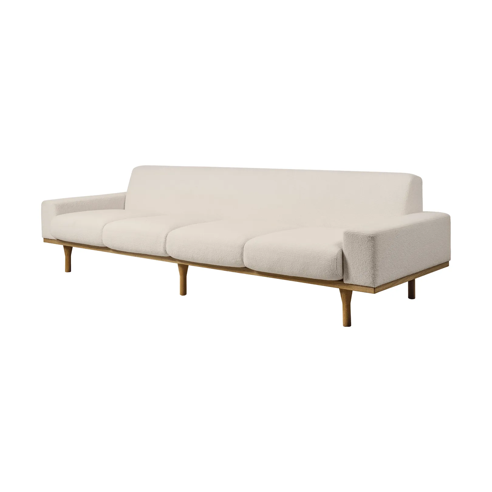 SW50 sofá, Harp 24 Carvalho oleado Ivory, 4 lugares GUBI