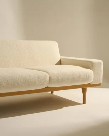 SW50 sofá - Harp 24 Carvalho oleado Ivory, 4 lugares - GUBI